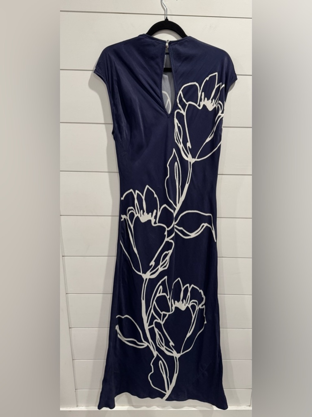 Anthropologie Maeve navy mock neck slip dress - Picture 8 of 9